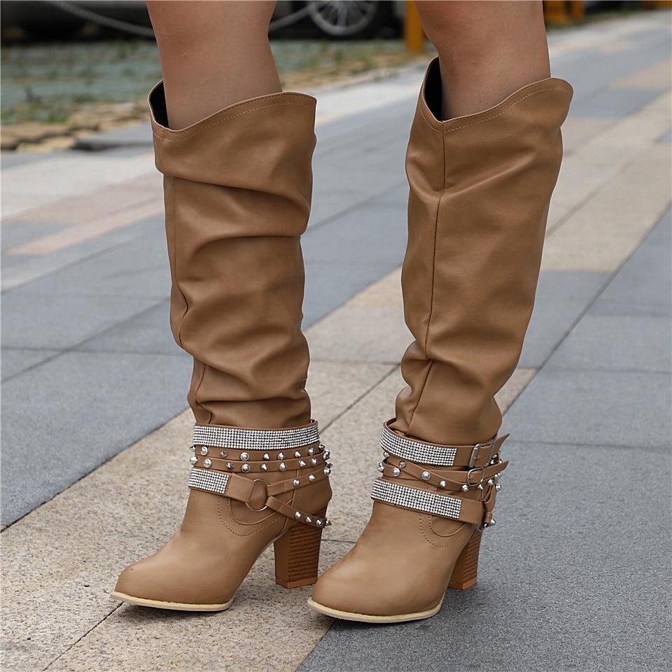 Rebecca's Elegant Slouch Knee Boots