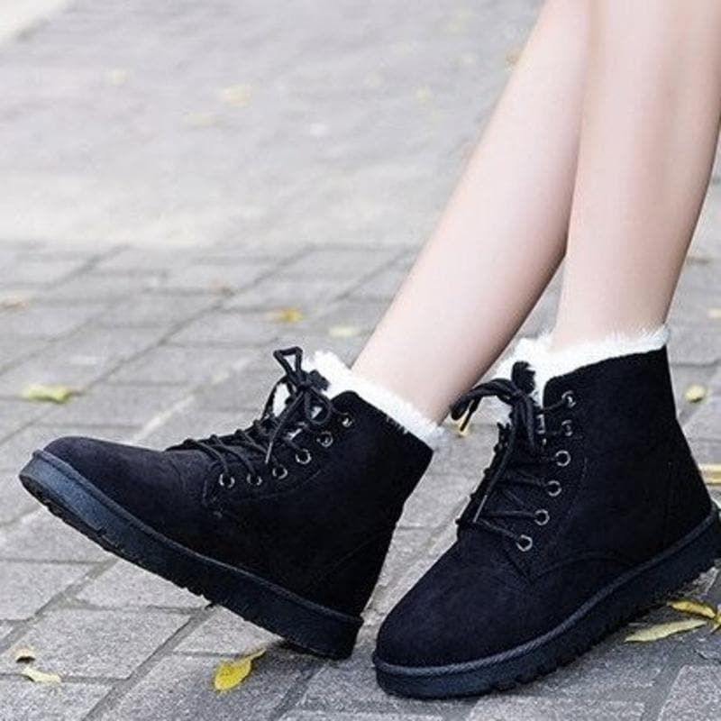 Rebecca's Cozy Lace-Up Ankle Boots