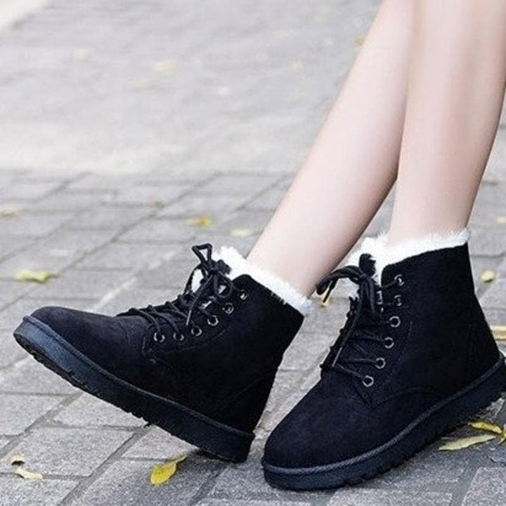 Rebecca's Cozy Lace-Up Ankle Boots