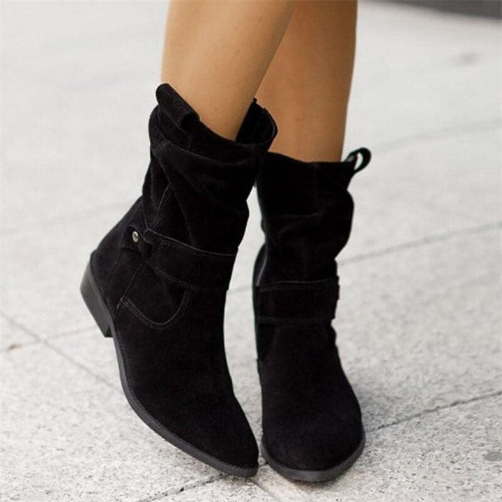 Rebecca's Relaxed Fit Slouchy Mid-Calf Boots