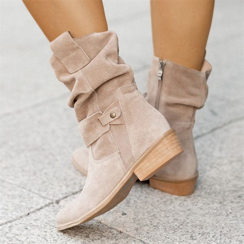 Rebecca's Relaxed Fit Slouchy Mid-Calf Boots