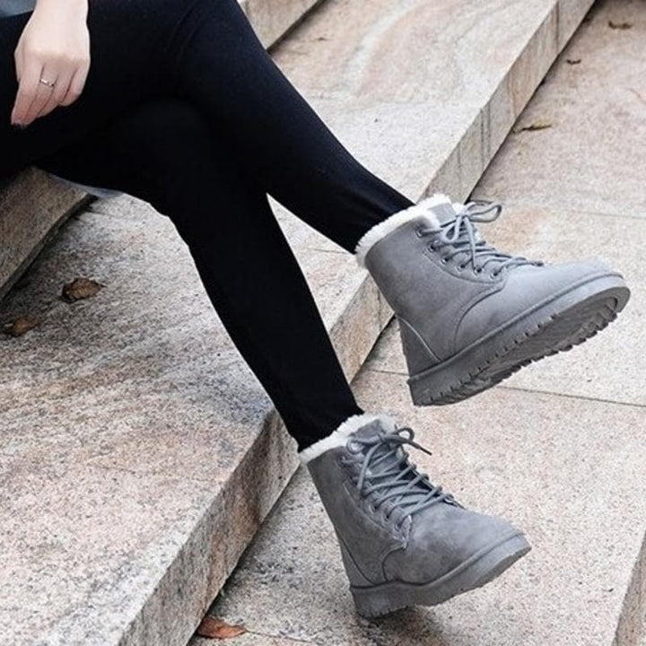 Rebecca's Cozy Lace-Up Ankle Boots