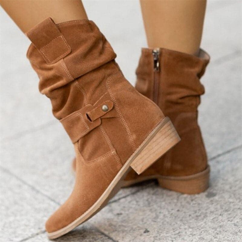 Rebecca's Relaxed Fit Slouchy Mid-Calf Boots