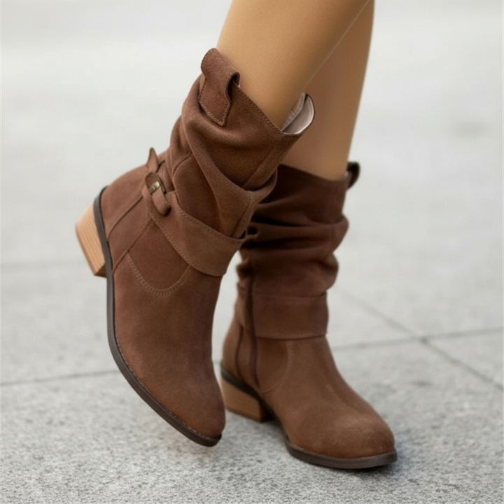 Rebecca's Relaxed Fit Slouchy Mid-Calf Boots