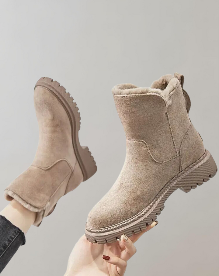 Rebecca's Cozy Faux Fur Winter Ankle Boots