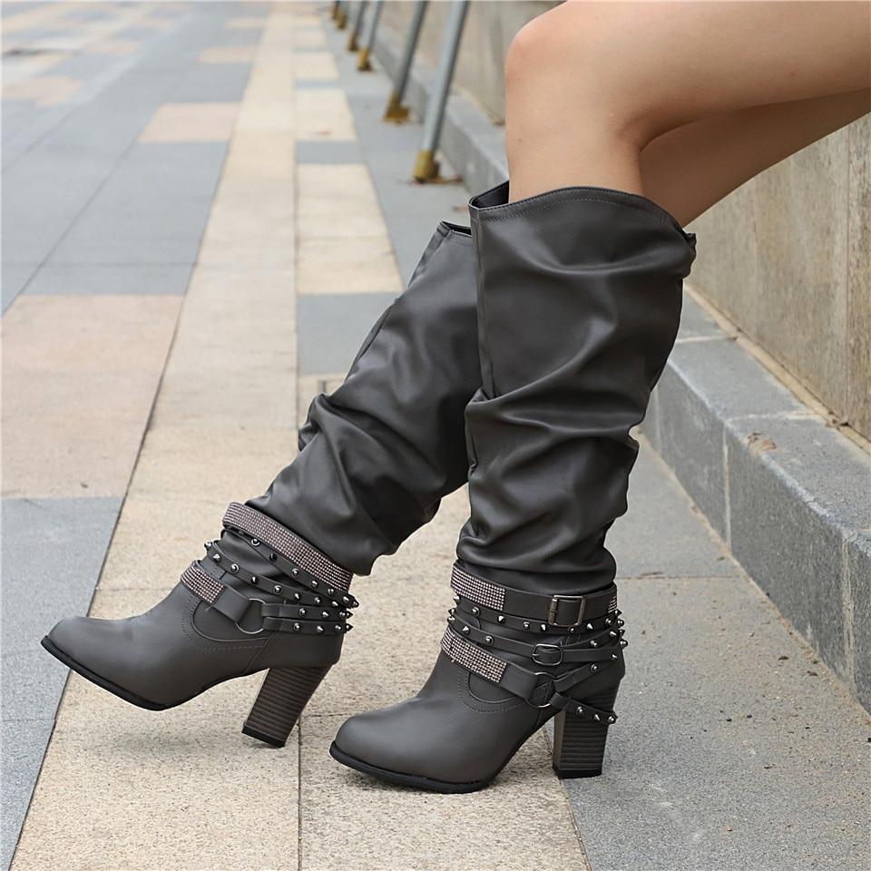 Rebecca's Elegant Slouch Knee Boots