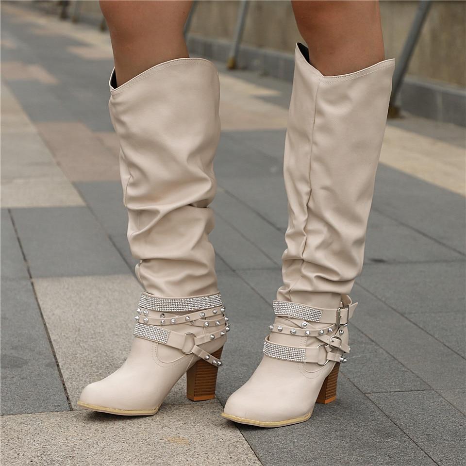 Rebecca's Elegant Slouch Knee Boots