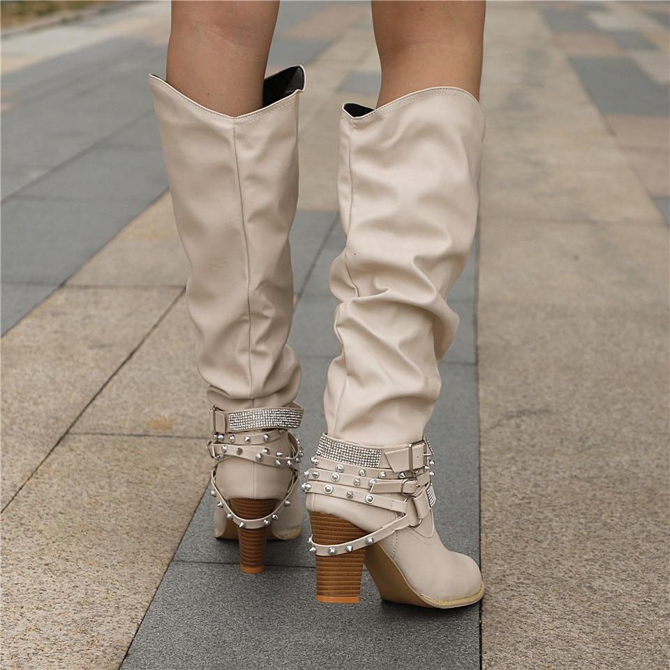 Rebecca's Elegant Slouch Knee Boots