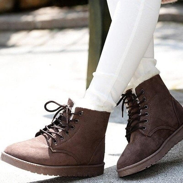 Rebecca's Cozy Lace-Up Ankle Boots