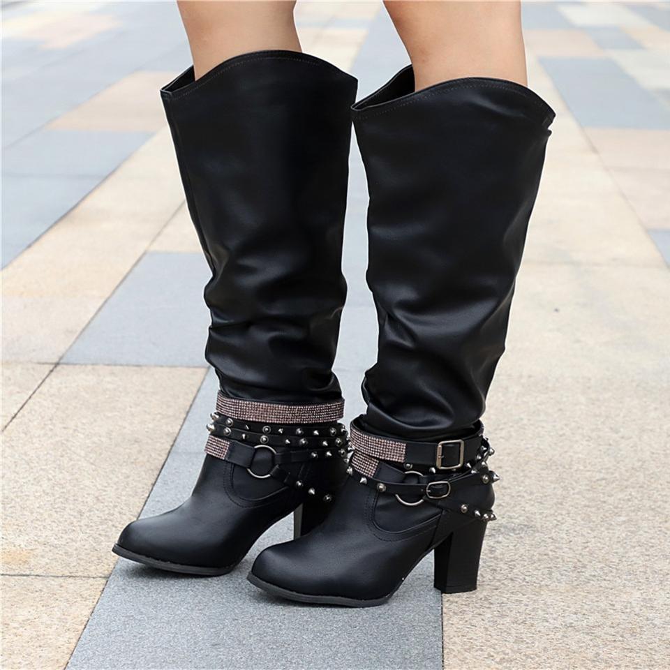 Rebecca's Elegant Slouch Knee Boots