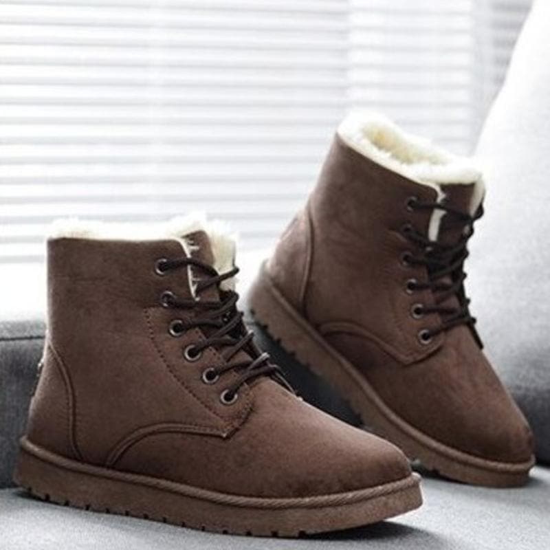 Rebecca's Cozy Lace-Up Ankle Boots