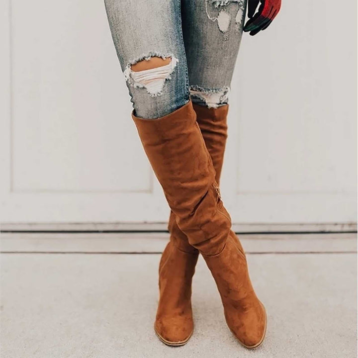 Rebecca's Classic Suede Knee-High Boots