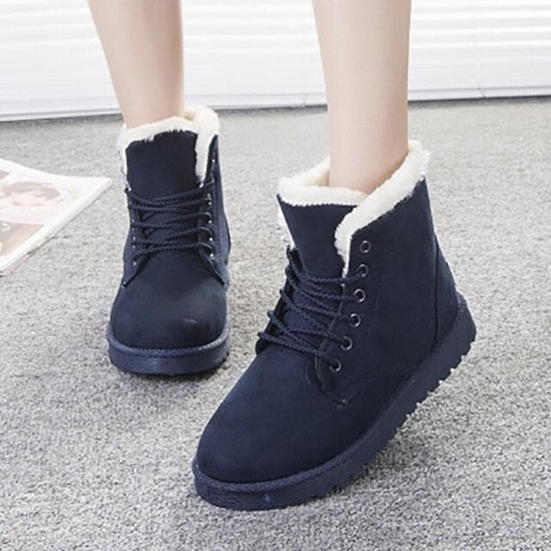 Rebecca's Cozy Lace-Up Ankle Boots