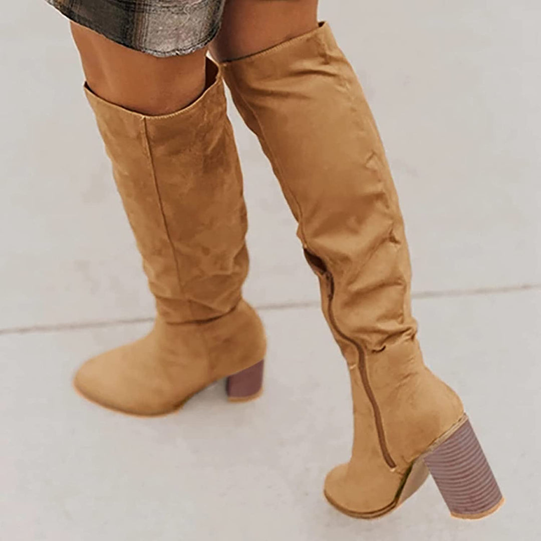 Rebecca's Classic Suede Knee-High Boots