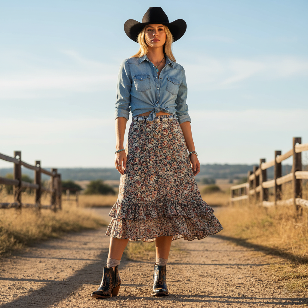 Rebecca's Boho Western Embroidered Ankle Boots