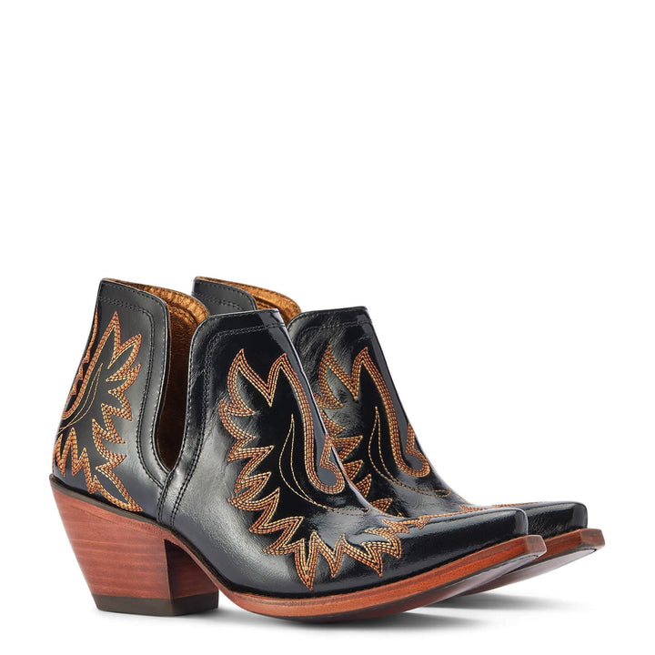 Rebecca's Boho Western Embroidered Ankle Boots