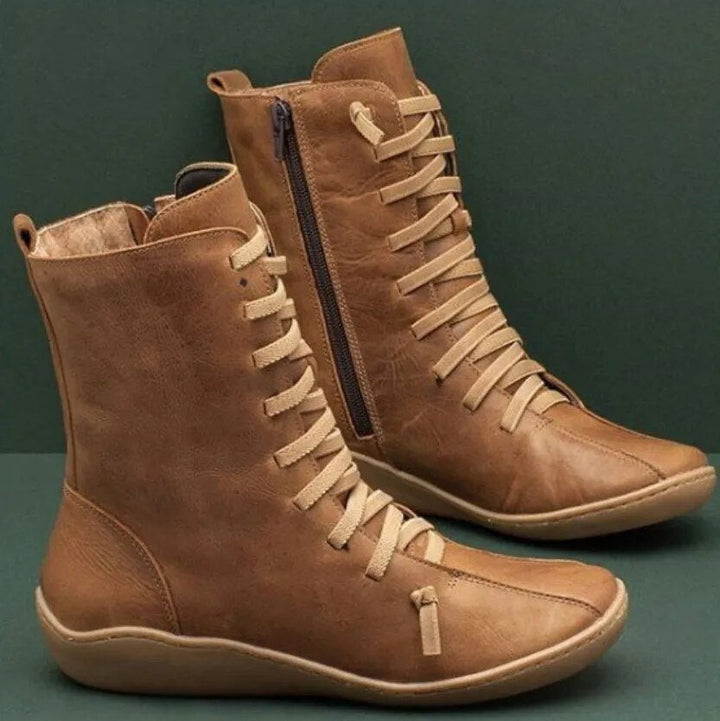 Rebecca's Everyday Lace-Up Leather Boots