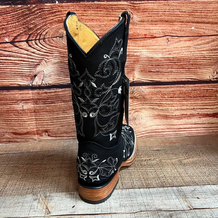 Rebecca's Western Rodeo Square Toe Glitter Inlay