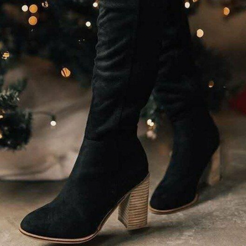 Rebecca's Classic Suede Knee-High Boots